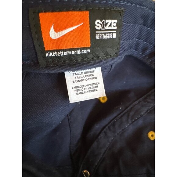 Nike Michigan Wolverines Adjustable Cap Blue & Yellow One Size - Picture 5 of 6